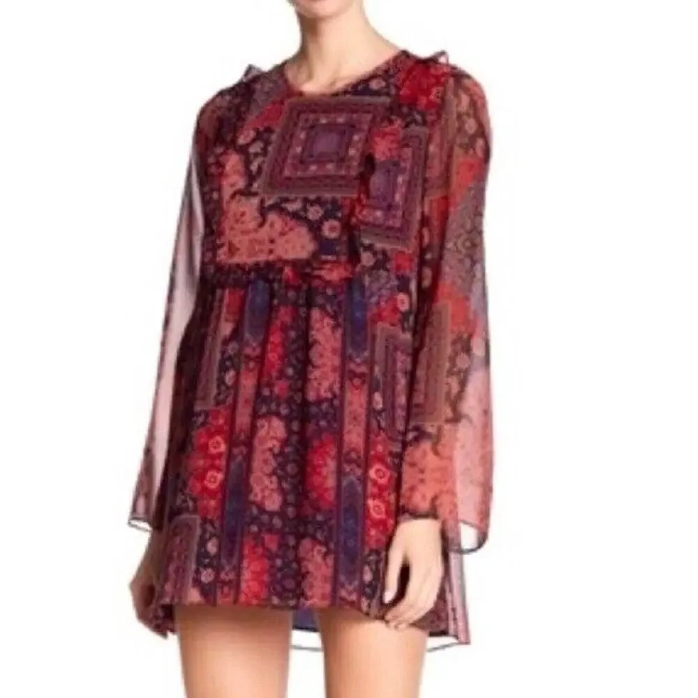 BCBGeneration Gypsy Bazaar Mini Dress boho - Picture 2 of 12